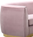 Julian Pink Velvet Loveseat - Dinettes Plus Furniture