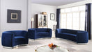 Julian Navy Velvet Sofa - Dinettes Plus Furniture