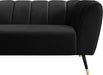 Beaumont Black Velvet Sofa - Dinettes Plus Furniture