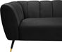 Beaumont Black Velvet Sofa - Dinettes Plus Furniture