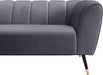 Beaumont Grey Velvet Sofa - Dinettes Plus Furniture
