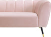 Beaumont Pink Velvet Sofa - Dinettes Plus Furniture