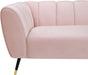 Beaumont Pink Velvet Sofa - Dinettes Plus Furniture