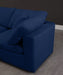 Cozy Navy Velvet Cloud Modular Sofa - Dinettes Plus Furniture