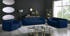 Naya Navy Velvet Loveseat - Dinettes Plus Furniture