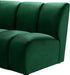 Infinity Green Velvet 11pc. Modular Sectional - Dinettes Plus Furniture