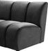 Infinity Grey Velvet 4pc. Modular Sectional - Dinettes Plus Furniture
