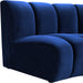 Infinity Navy Velvet 7pc. Modular Sectional - Dinettes Plus Furniture