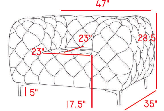 Mercer Navy Velvet Chair - Dinettes Plus Furniture