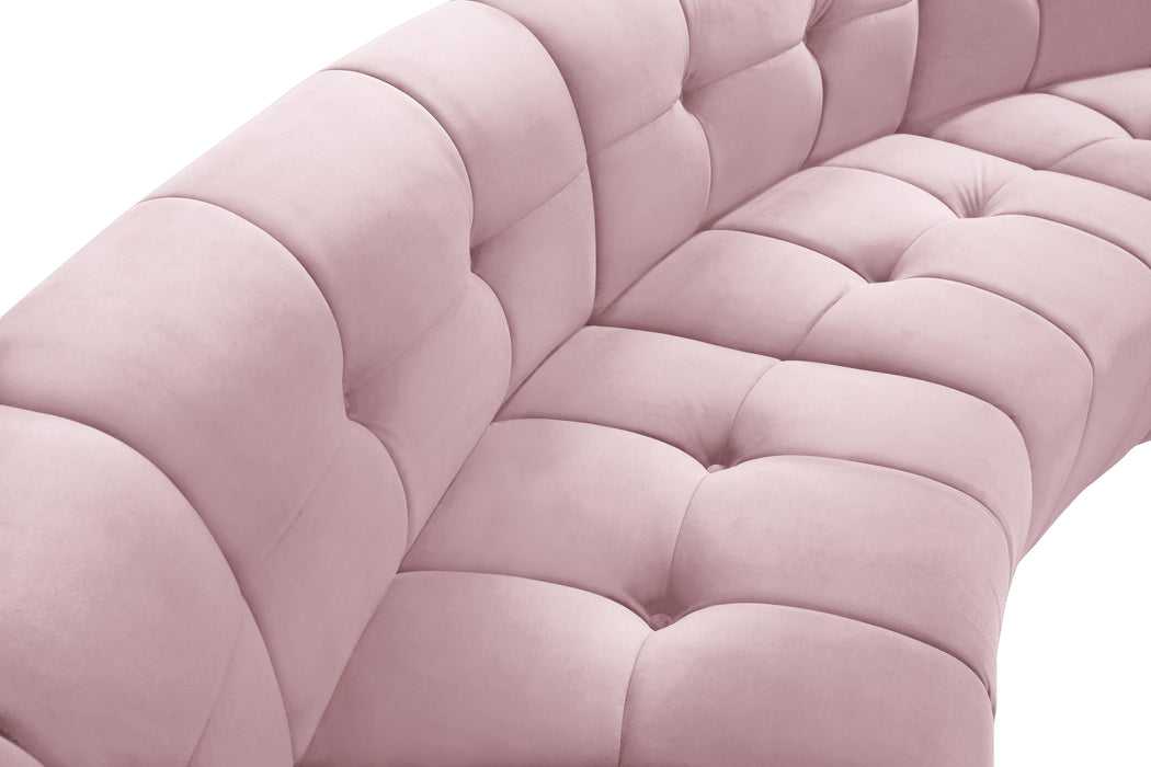 Limitless Pink Velvet 9pc. Modular Sectional