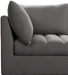 Jacob Grey Velvet Modular Sectional - Dinettes Plus Furniture