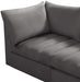 Jacob Grey Velvet Modular Sectional - Dinettes Plus Furniture