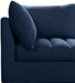 Jacob Navy Velvet Modular Sectional - Dinettes Plus Furniture
