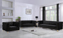 Michelle Black Velvet Sofa - Dinettes Plus Furniture
