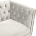 Michelle Cream Velvet Loveseat - Dinettes Plus Furniture