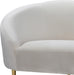 Ritz Cream Velvet Sofa - Dinettes Plus Furniture