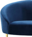 Ritz Navy Velvet Sofa - Dinettes Plus Furniture