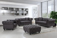 Chesterfield Grey Linen Sofa - Dinettes Plus Furniture