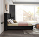 Aiden Black Velvet King Bed - Dinettes Plus Furniture