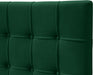 Elly Green Velvet Queen Bed - Dinettes Plus Furniture