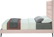 Elly Pink Velvet King Bed - Dinettes Plus Furniture
