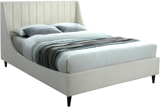 Eva Cream Velvet King Bed image