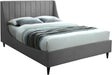 Eva Grey Velvet King Bed image