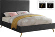 Jasmine Grey Velvet King Bed - Dinettes Plus Furniture
