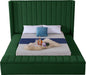 Kiki Green Velvet King Bed (3 Boxes) - Dinettes Plus Furniture