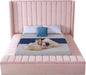 Kiki Pink Velvet King Bed (3 Boxes) - Dinettes Plus Furniture