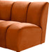 Infinity Cognac Velvet 12pc. Modular Sectional - Dinettes Plus Furniture