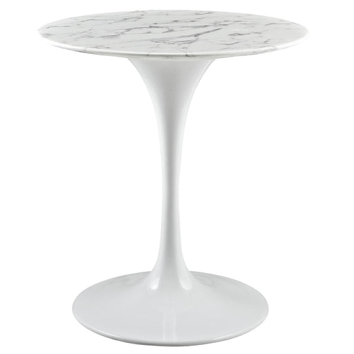 Lippa 28" Round Artificial Marble Dining Table image