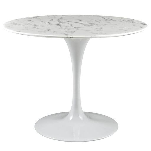 Lippa 40" Round Artificial Marble Dining Table image