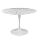 Lippa 47" Round Artificial Marble Dining Table image