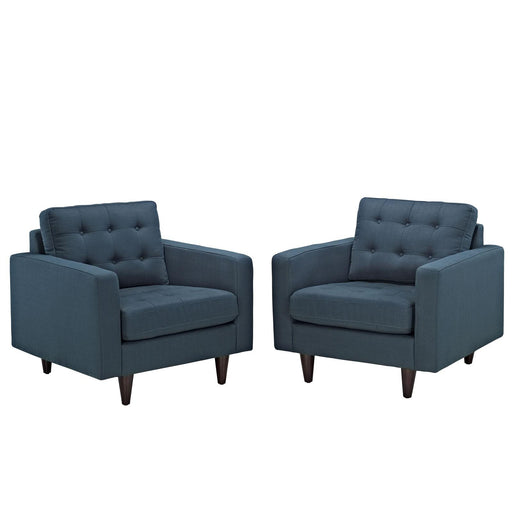 Empress Armchair Upholstered Fabric Set of 2 image