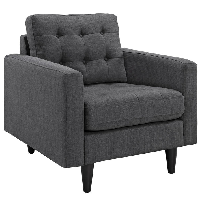 Empress Upholstered Fabric Armchair