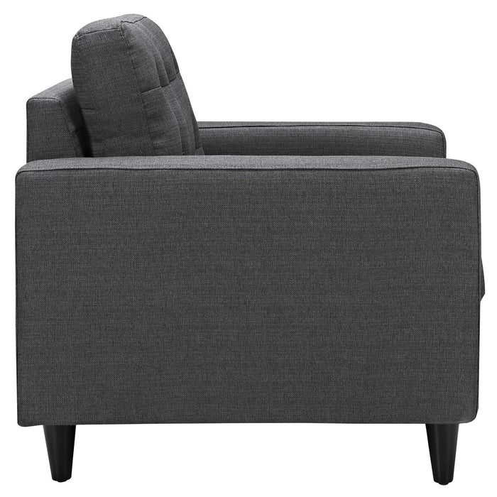 Empress Armchair Upholstered Fabric Set of 2