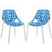 Stencil Dining Side Chair Plastic Set of 2 image