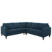 Empress 3 Piece Upholstered Fabric Sectional Sofa Set image