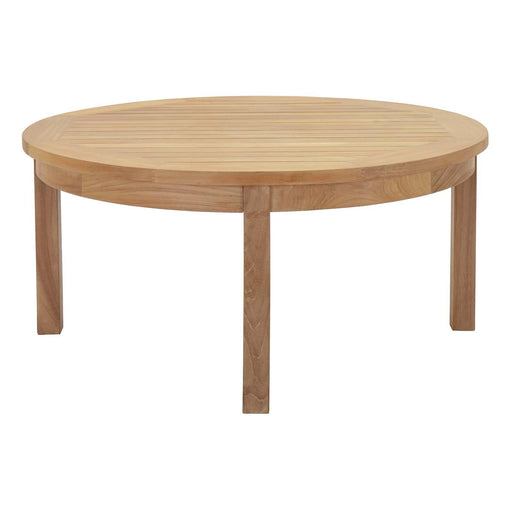 Marina Outdoor Patio Teak Round Coffee Table image