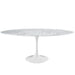 Lippa 78" Oval Artificial Marble Dining Table image