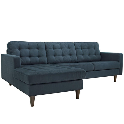 Empress Left-Facing Upholstered Fabric Sectional Sofa image