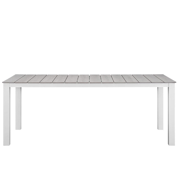 Maine 80" Outdoor Patio Dining Table