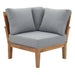 Marina Outdoor Patio Teak Corner Sofa image