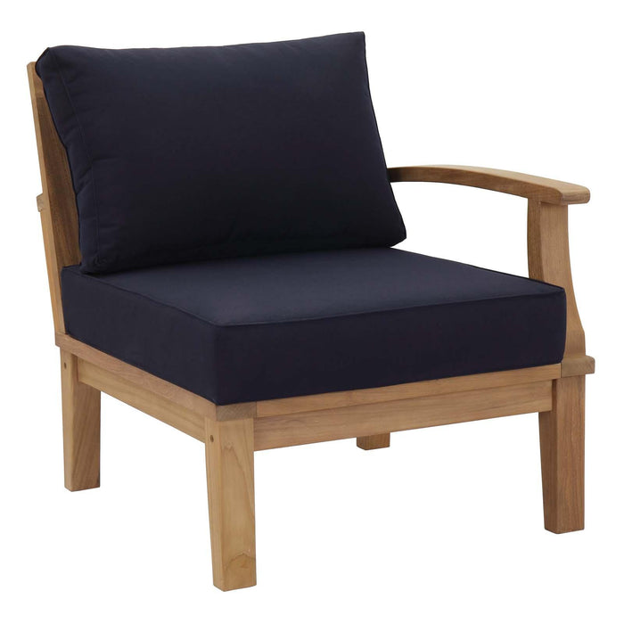 Marina Outdoor Patio Teak Right-Facing Sofa