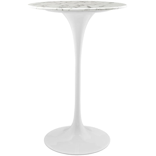 Lippa 28" Round Artificial Marble Bar Table image