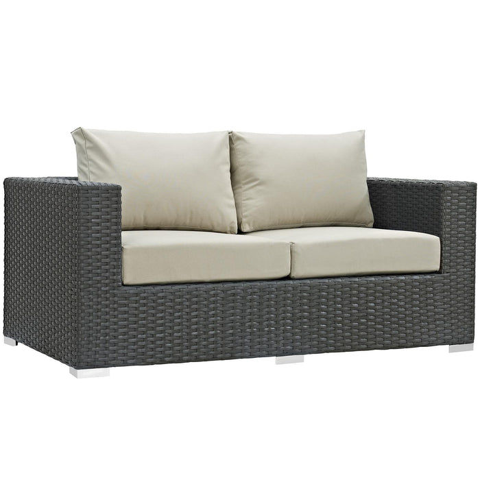 Sojourn 8 Piece Outdoor Patio Sunbrella� Sectional Set