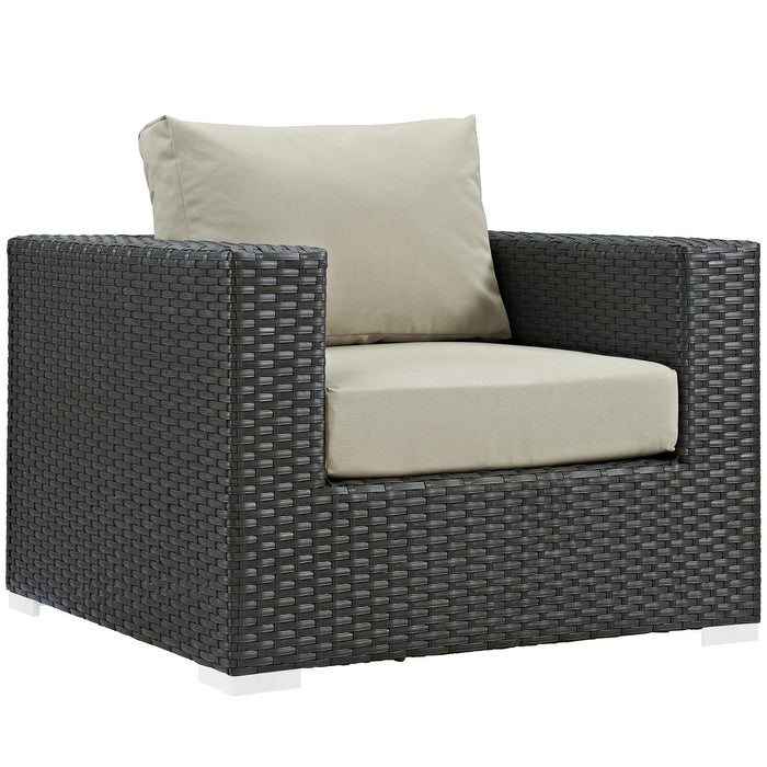 Sojourn 3 Piece Outdoor Patio Sunbrella� Sectional Set