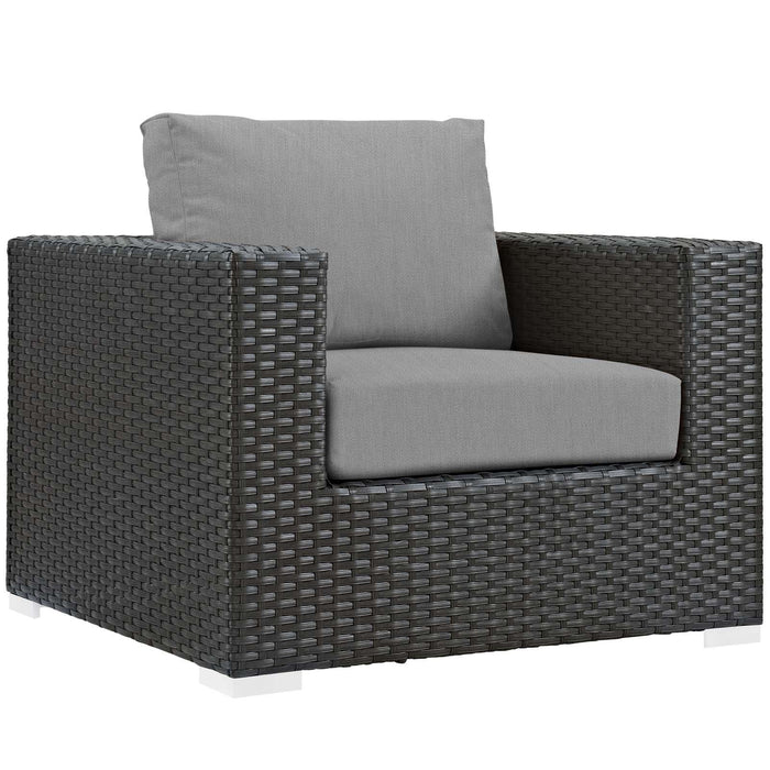 Sojourn 3 Piece Outdoor Patio Sunbrella� Sectional Set