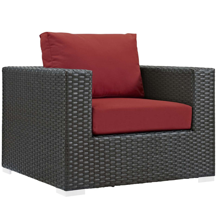 Sojourn 3 Piece Outdoor Patio Sunbrella� Sectional Set